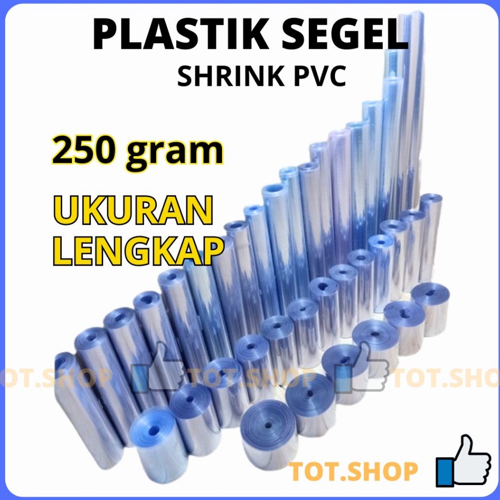 

D1sk0n Pr0m0 250gram PLASTIK SHRINK PVC Segel Termurah Ukuran Terlengkap Segel Tabung Tutup Buku Gulungan Film Lebar Plastik Roll Bening yang Bisa Mengkerut Polos Transparan [266]