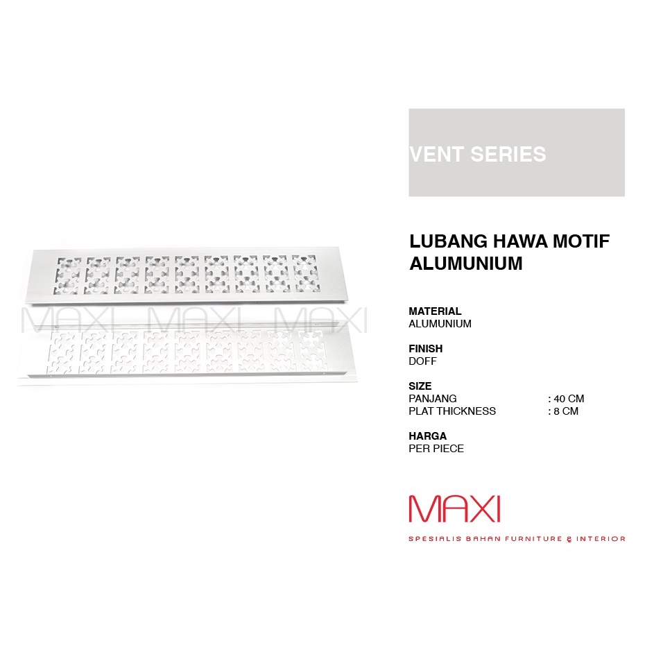 Best Sale ⏩ Lubang Hawa Alumunium Motif - Ventilasi Persegi Alumunium Motif