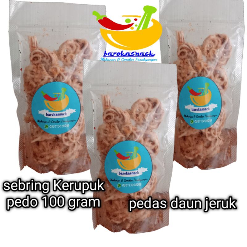 

Sebring Pedas Daun Jeruk Kerupuk Rafael Pedo 100 Gram