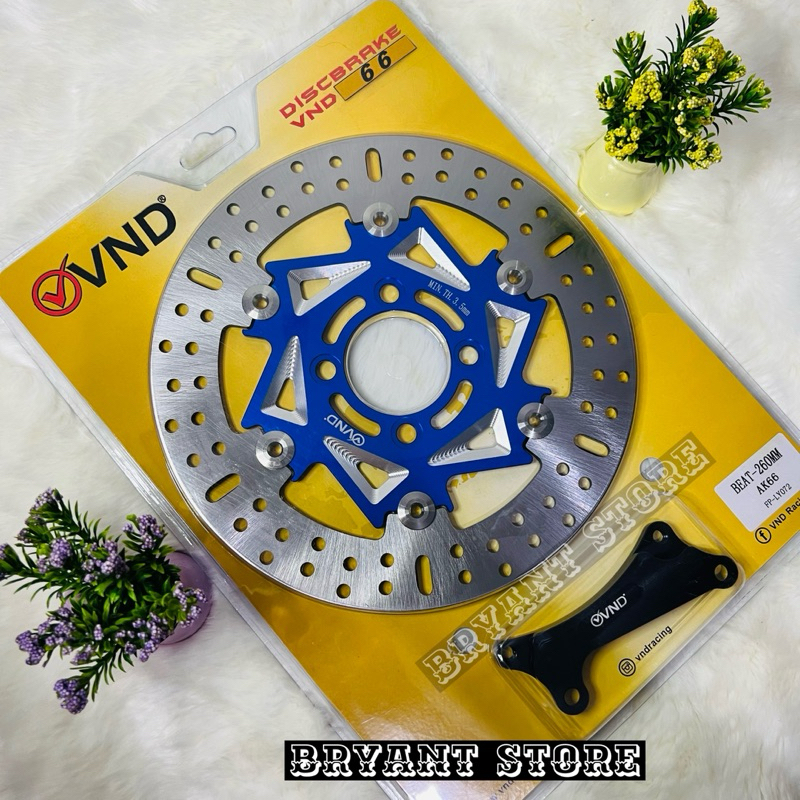 PIRINGAN DEPAN CAKRAM VND ORIGINAL AK 66 260MM BEAT SCOOPY GENIO SPACY VARIO 110 125 150 160 CBS AK66 260 MM CNC FLOATING VARIO110 VARIO125 VARIO150 VARIO160 BRAKE DISK DISC DISCBRAKE DISKBRAKE