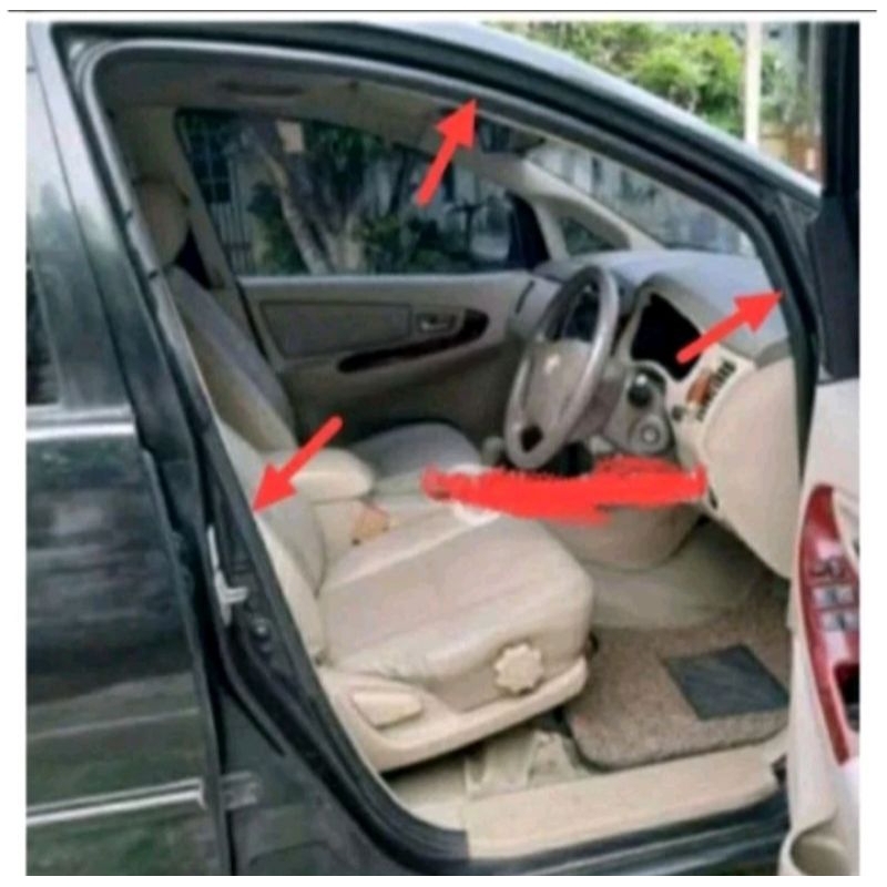 karet balon karet peredan pintu mobil innova universal