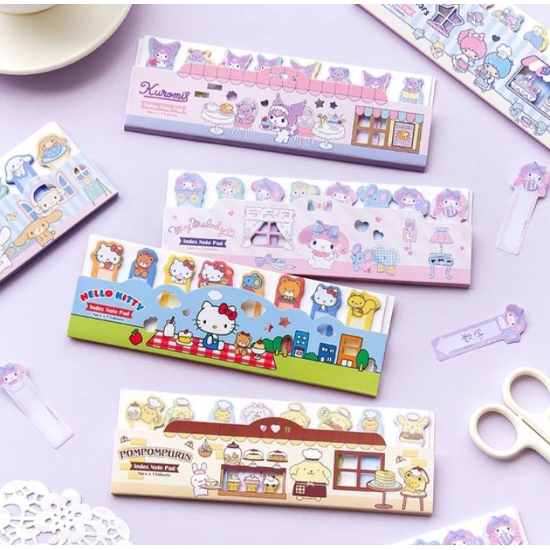 

Sticky Note Sanrio Penanda Buku Memo Kuromi Cinnamoroll Pembatas
