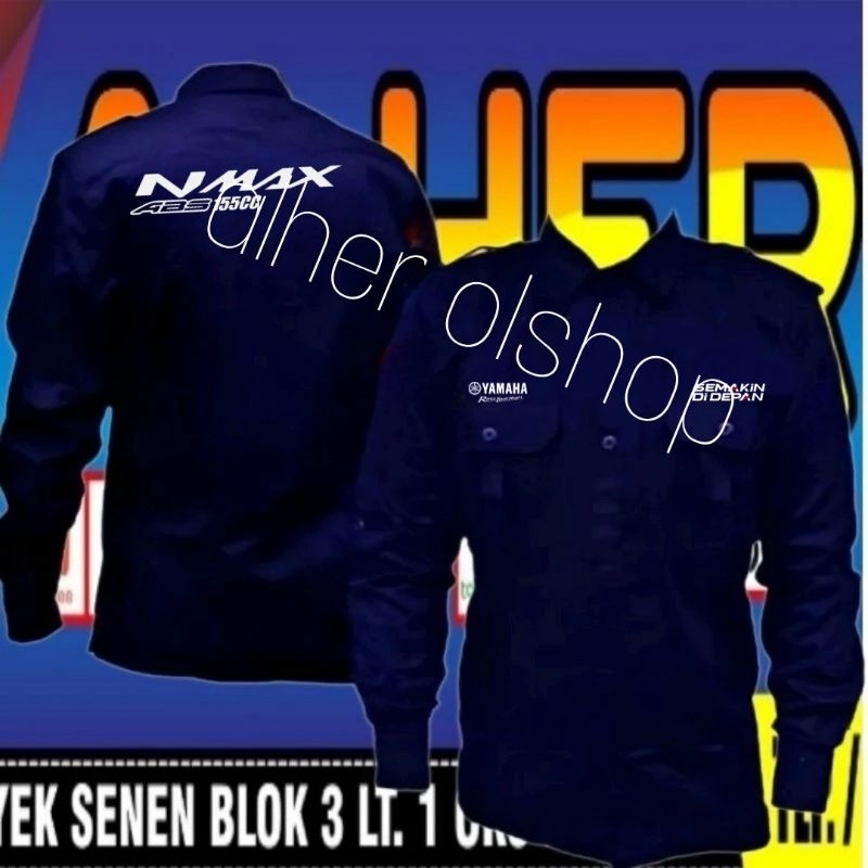kemeja Yamaha nmax baju Yamaha nmax seragam Yamaha nmax baju kerja Yamaha nmax seragam kerja Yamaha 
