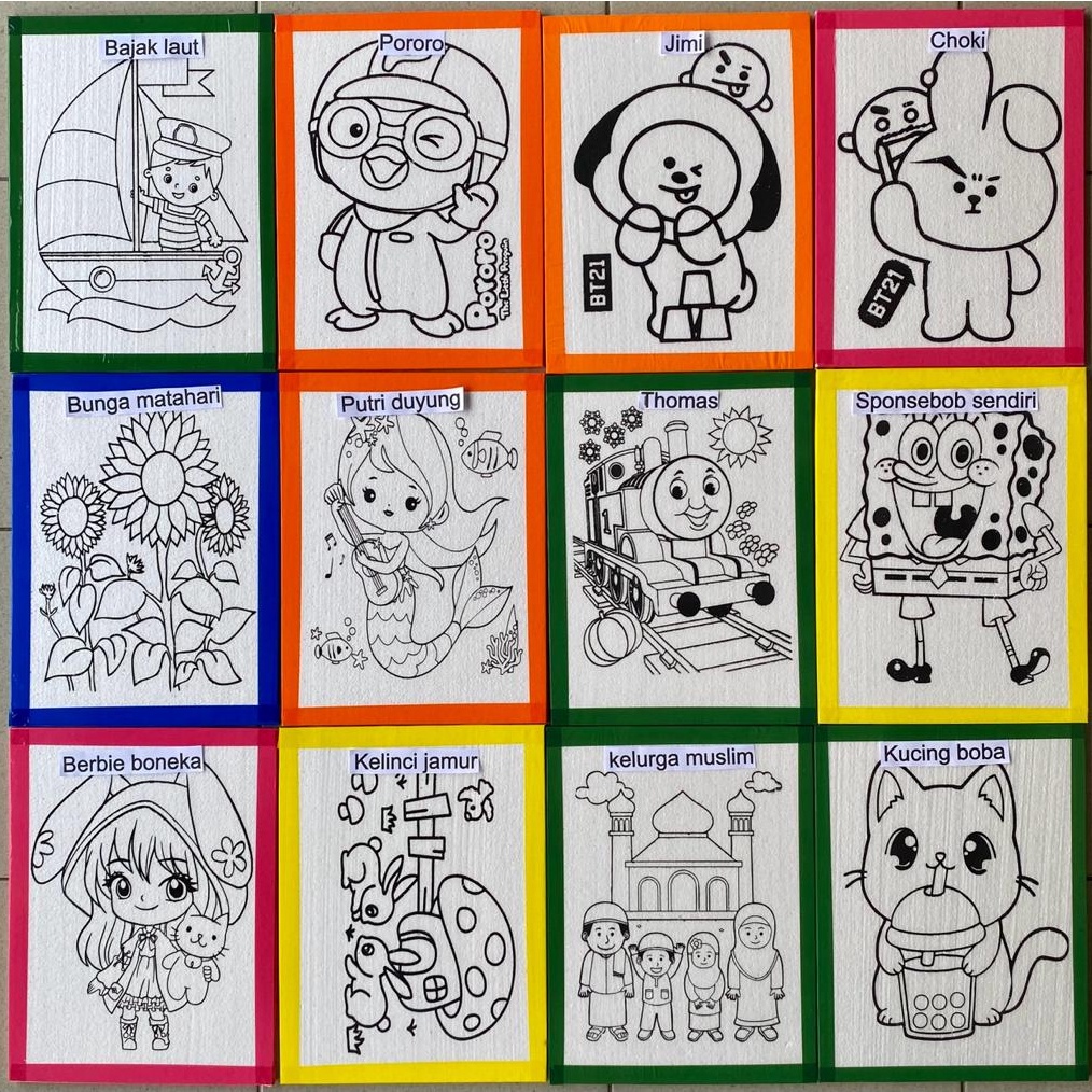 

BISA ✨COD✨ Paket 50 styrofoam lukis list lakban/gabus lukis ukuran 30x 40 serbuuu !
