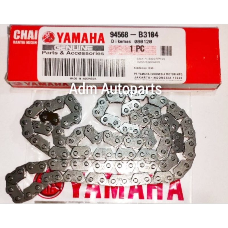 RANTAI KETENG RANTAI MESIN 5BP SCORPIO Z LAMA, SCORPIO Z NEW, ORIGINAL YAMAHA SCR/DID 94568 B3104