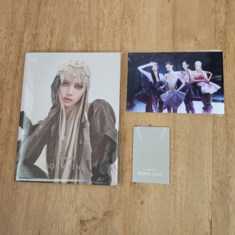 blackpink - born pink digipack lisa + benefit YG Select // jisoo jennie rose photocard pc photo card