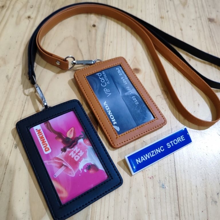 

Re4dy sto0ck TEMPAT ID CARD KULIT SINTETIS TIGA KARTU NEW DENGAN TALI GANTUNGAN [44]