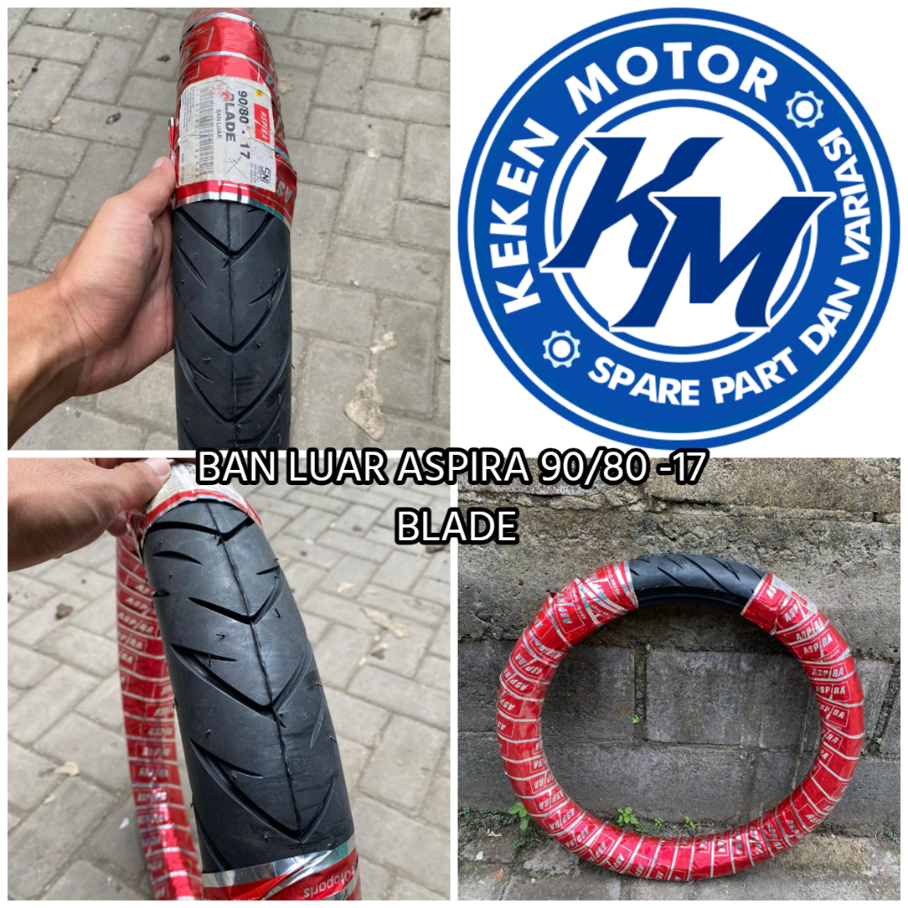 BAN LUAR ASPIRA 90/80 -17 BLADE BAN MOTOR BEBEK NON TUBELESS || ASPIRA 90/80 -17 BLADE NONTUBLESS