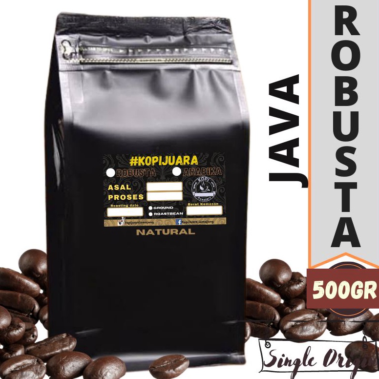 

St0ck Bany4k Kopi Robusta Java 500Gr Bisa Pilih Biji Atau Bubuk [28]