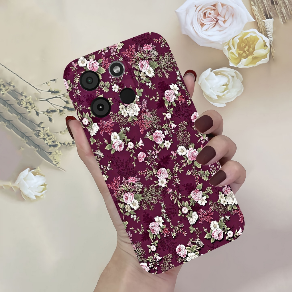 case flower for itel a60 itel a60s - softcase procamera (TC26)