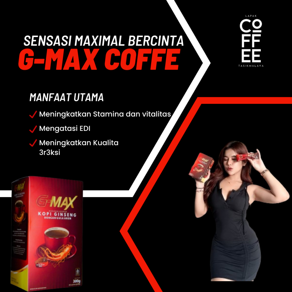 

Kopi Gmax Stamina Pria Tahan Lama Original Atasi masalah kejantanan