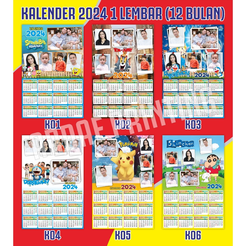 

CETAK KALENDER 2024 MURAH | CETAK KALENDER CUSTOM | KALENDER TEMA KARTUN | KALENDER DINDING