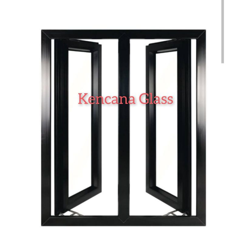 jendela 2 daun L100 x 180