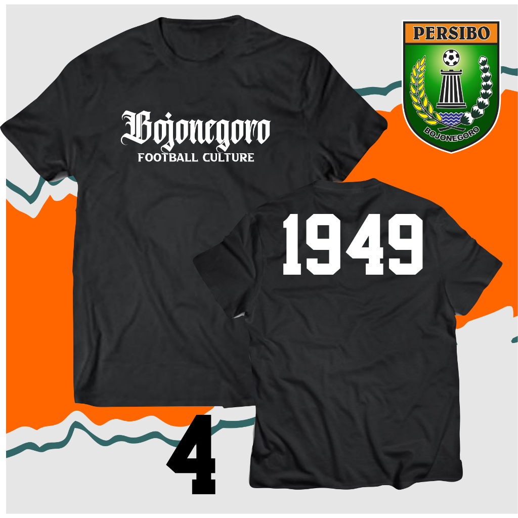 T-SHIRT BOJONEGORO FOOTBALL CULTURE - KAOS PERSIBO 1949 - CURVANORD 1949 PERSIBO - KAOS PERSIBO TERL