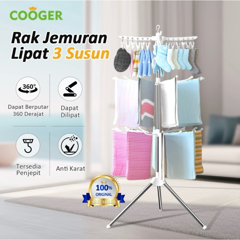 COOGER RAK JEMURAN BAJU BAYI NEW