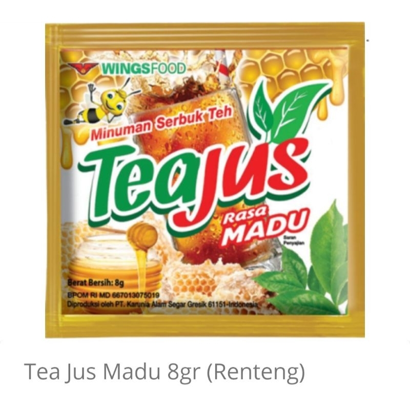 

Tea Jus Madu 1 Renteng isi 10pcs