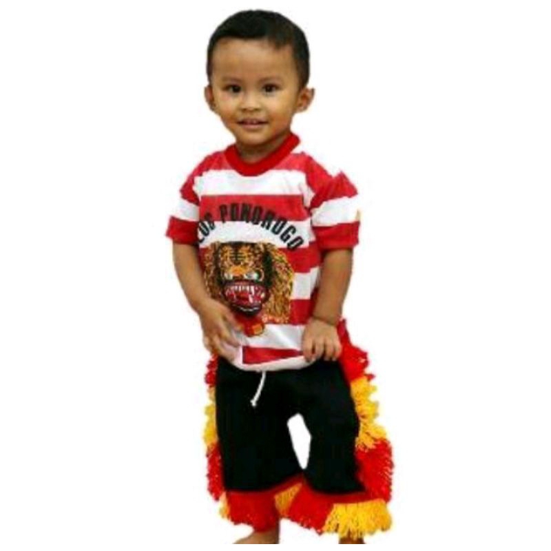 COD!! SETELAN BAJU REOG PONOROGO ANAK SIZE LENGKAP//KOSTUM REOG ANAK