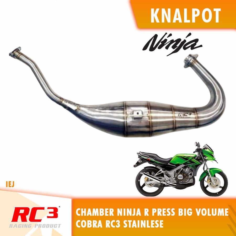 HEADER RC3 NINJA R/RR PRESS BIG VOLUME COBRA STAINLESS CHAMBER