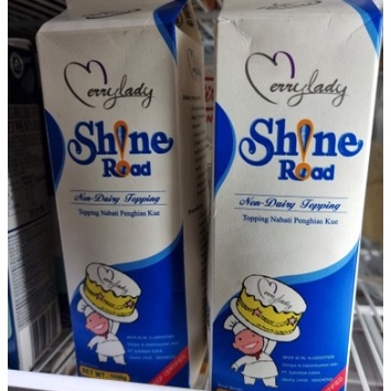 

Terk!!ni Shine road whipping cream non dairy whip topping nabati merry lady 1lt Harga Baru