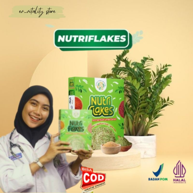 

NUTRIFLAKES | SEREAL SEHAT ATASI ASAM LAMBUNG | UMBI GARUT, MORINGA, & SUSU ETAWA | 100% ALAMI / UMBI GARUT / DAUN KELOR / SUSU KAMBING ETAWA / OAT / MAKANAN SEHAT/ NUTRI FLAKES/ECER