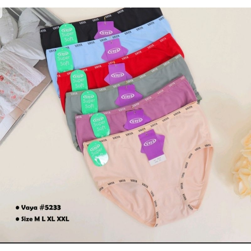 Vaya_6 pcs & 12 pcs Celana Dalam wanita Vaya 5233 Super shoft