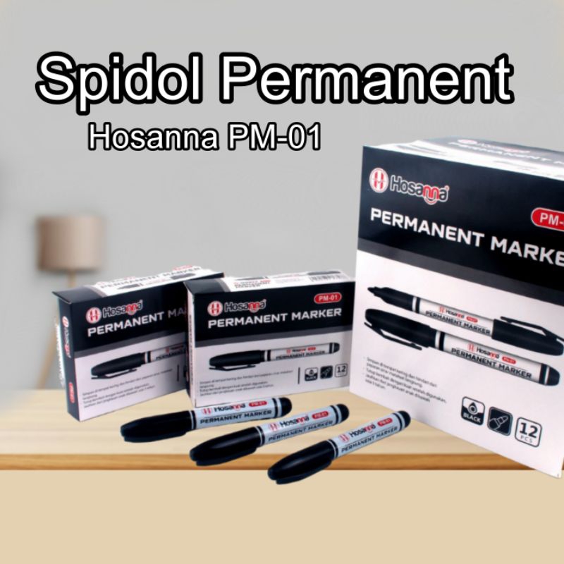 

Spidol Permanent Hitam Berkualitas / 1 Buah Spidol Permanent Eselon PM-01
