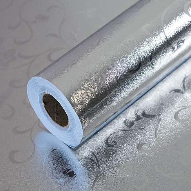 Paling popular Stiker Dapur - Oil Proof Waterproof Aluminium Foil Stickers Kitchen Wallpaper Varian 