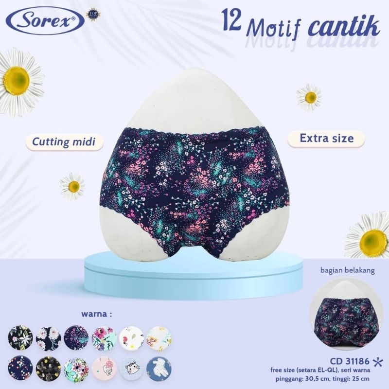 SOREX Cd Seamless Motif EXTRA SIZE 31186 Seamless Jumbo Panties original