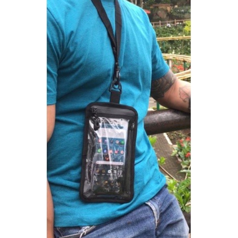 [❀C94➤] Sako Gantung Leher - Dompet Hp Pvs (MIKA) Hanging Wallet Bahan Bimo Waterproff premium Murah