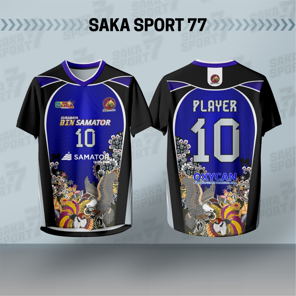 JERSEY VOLY SAMATOR BIRU FULL PRINTING UNISEX