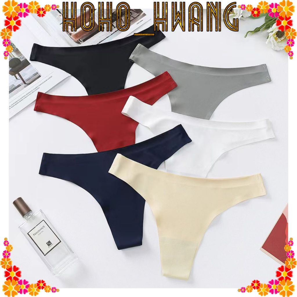 HOHO_HWANG (C-176) CD Wanita model seamless gstring lembut
