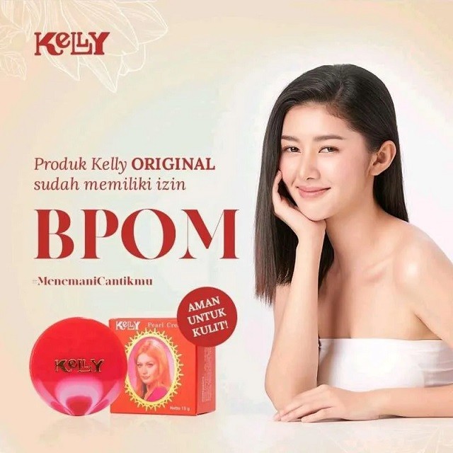 Kelly Arab Pearl Cream Original 100% Bpom Cream Penghilang Flek Hitam Membandel Bpom Cream Penghilan