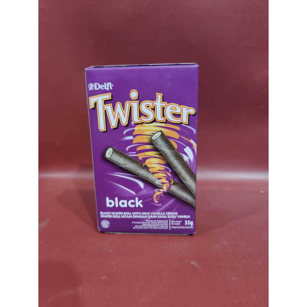 

Delfi Twister Black Vanilla 35g - Wafer Stick Black Vanilla Twister