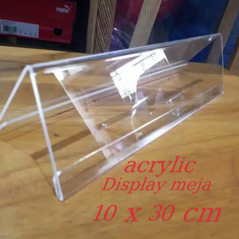 

Ready.. papan nama meja akrilik 10 cm x 30 cm IN6