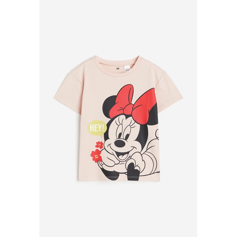 H&M sale kaos minnie mouse pink