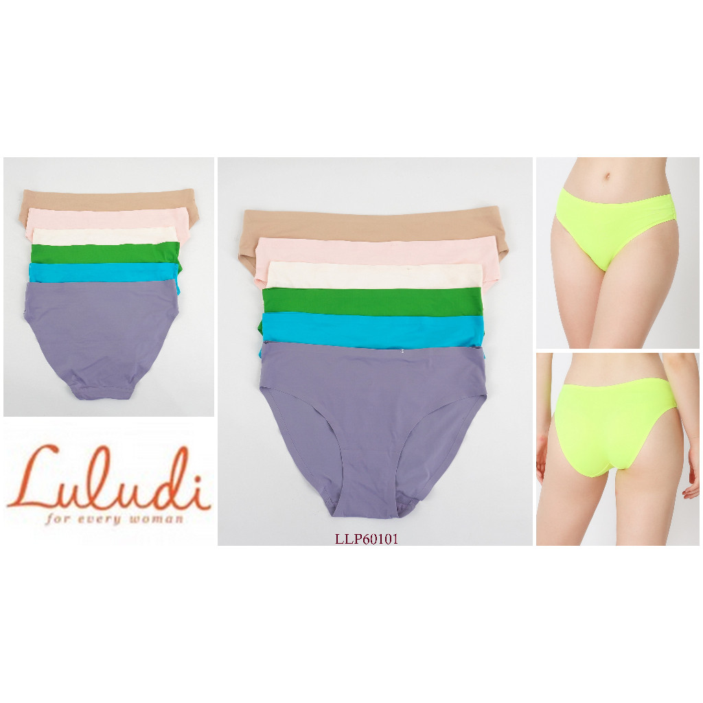 Celana Dalam Wanita Mini LULUDI Seamless Polos Pakaian Dalam LLP60101