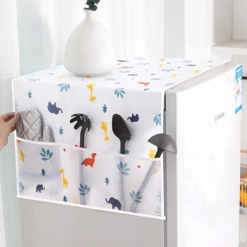 cover kulkas alas pelindung kulkas anti air.