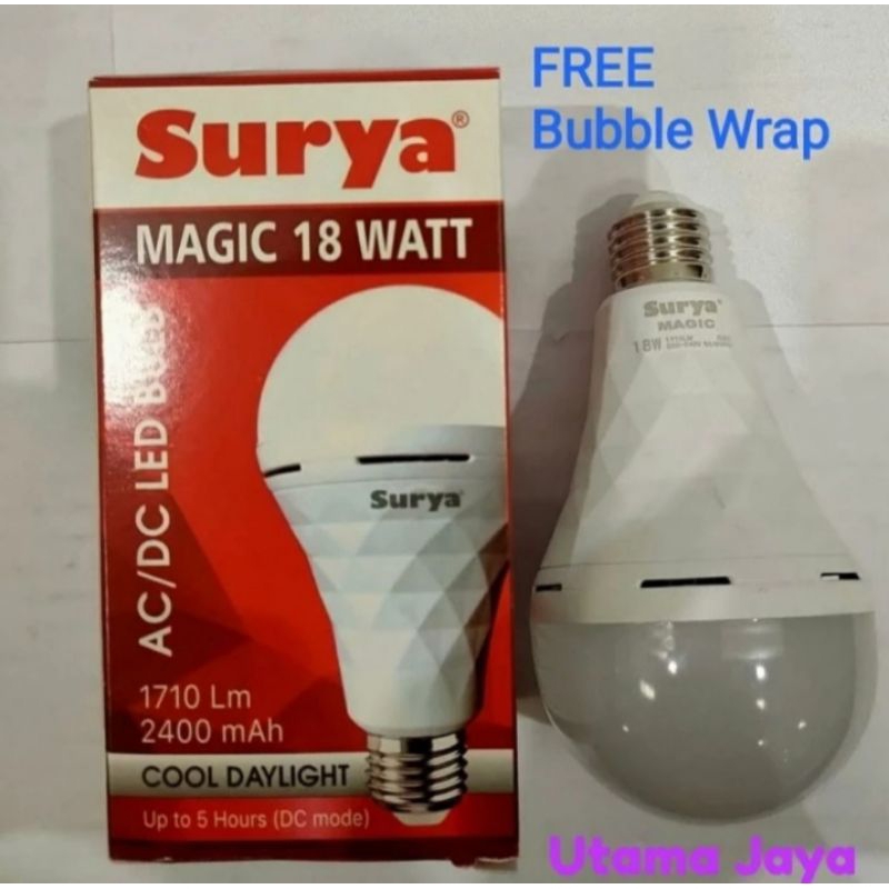 Lampu Emergency LED Murah ACDC SURYA magic 18 Watt
