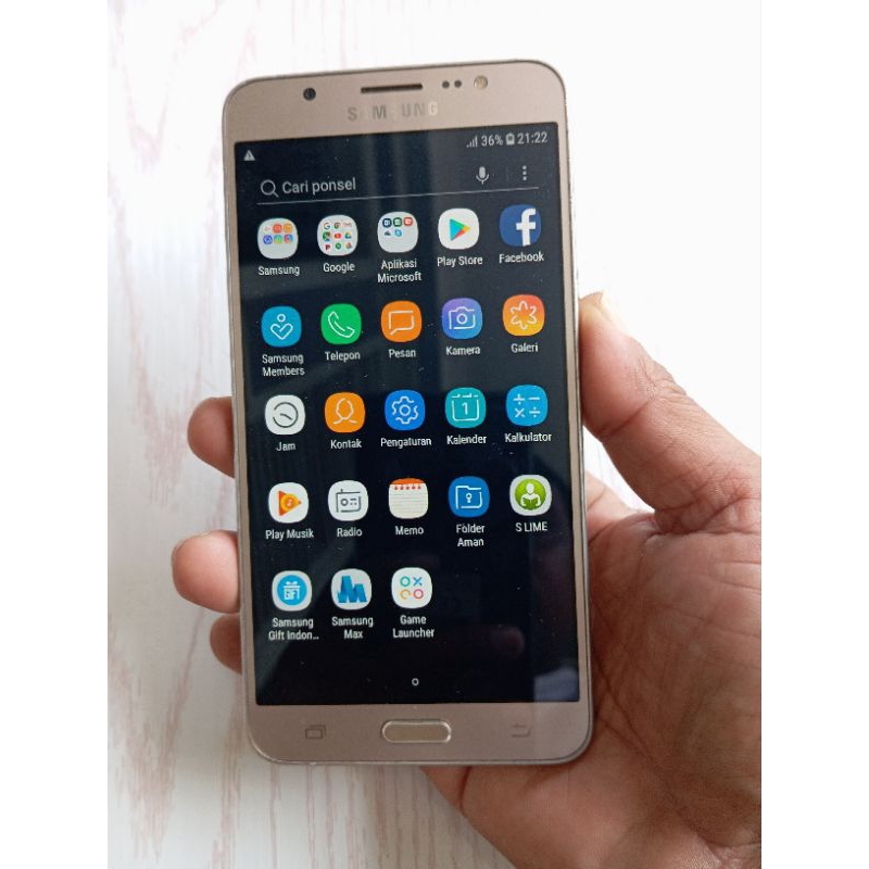 samsung J7 (2016) sm-j710fn ram 2/16 normal second