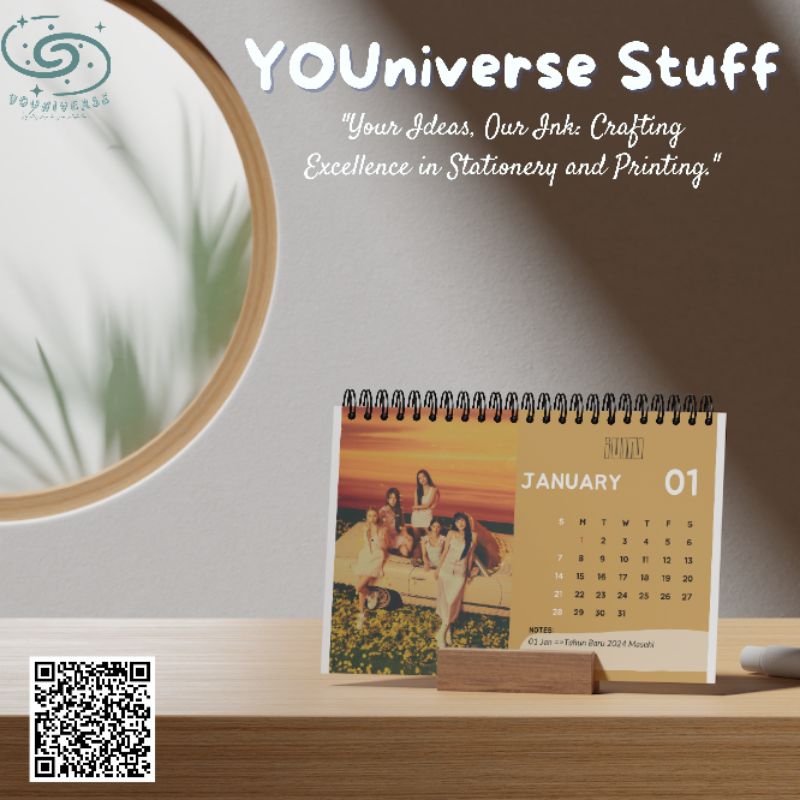 

(G)-IDLE I SWAY Kalender Meja 2025 / Desk Calendar 2025 K-POP version A5 Murah