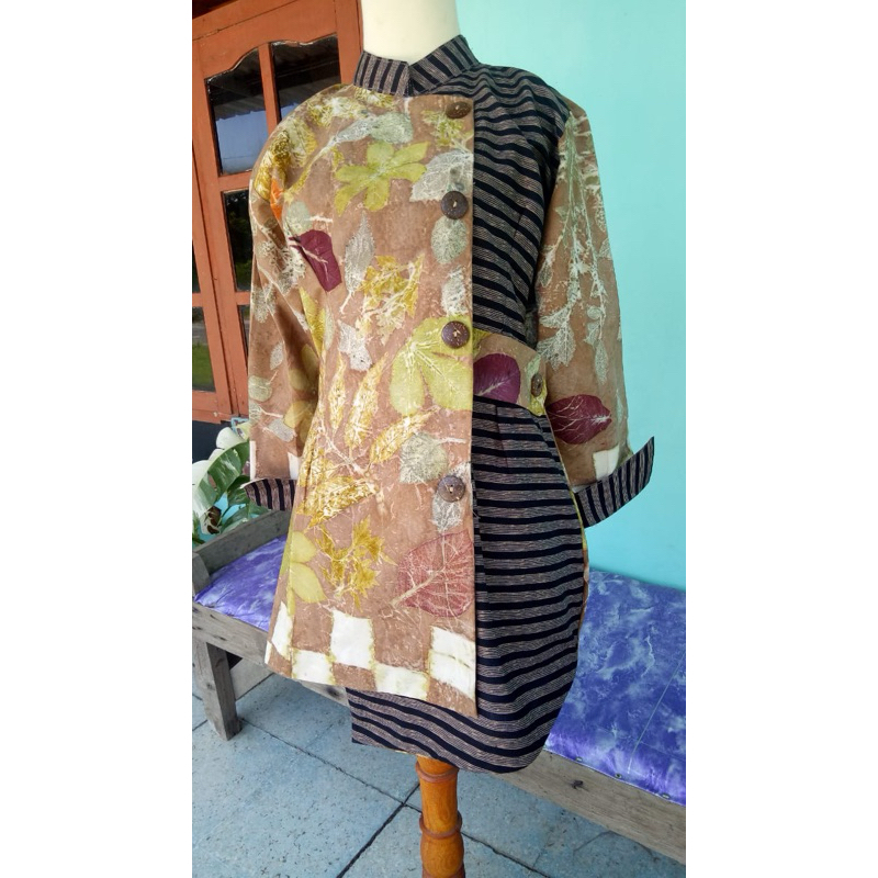 Baju batik Ecoprint elegan