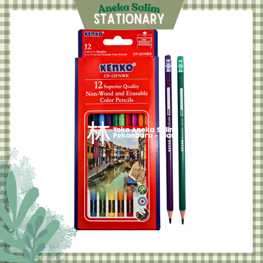 

Anekasalim - Pensil Warna Kenko 12 W Non-Wood CP-12FNWE