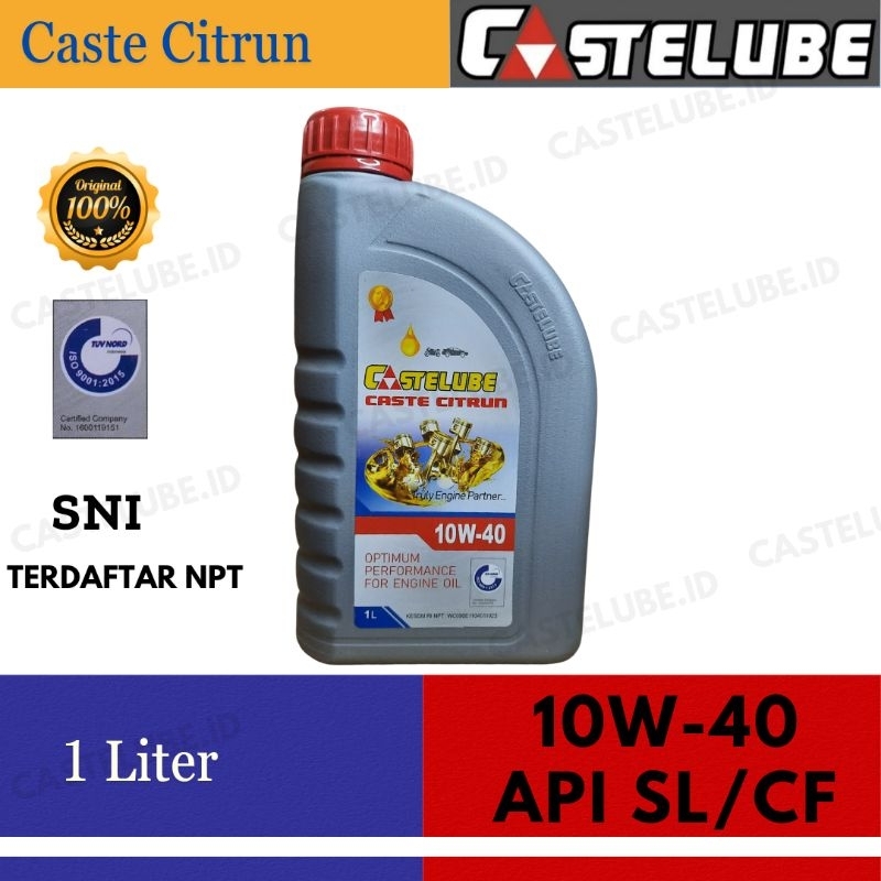 Oli Castelube  Citrun 10W-40 Untuk Motor dan Mobil 1 Liter