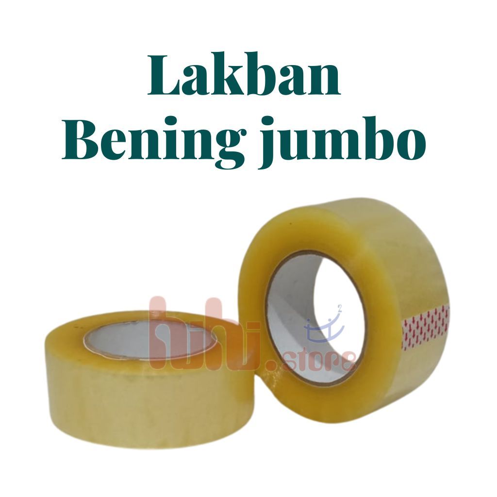 

LAKBAN BENING / PUTIH TRANSPARANT JUMBO 2 INCH 45MM X 250M
