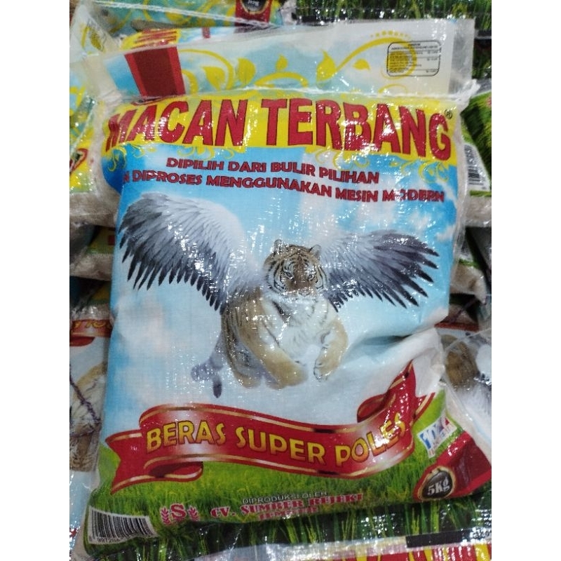 

(2PACK) BERAS 5KG Merk "Macan Terbang Biru