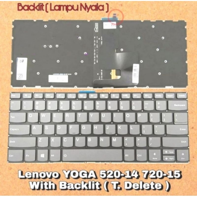 Keyboard Lenovo Ideapad S340-14 S340-14iwl S340-14api Backlight