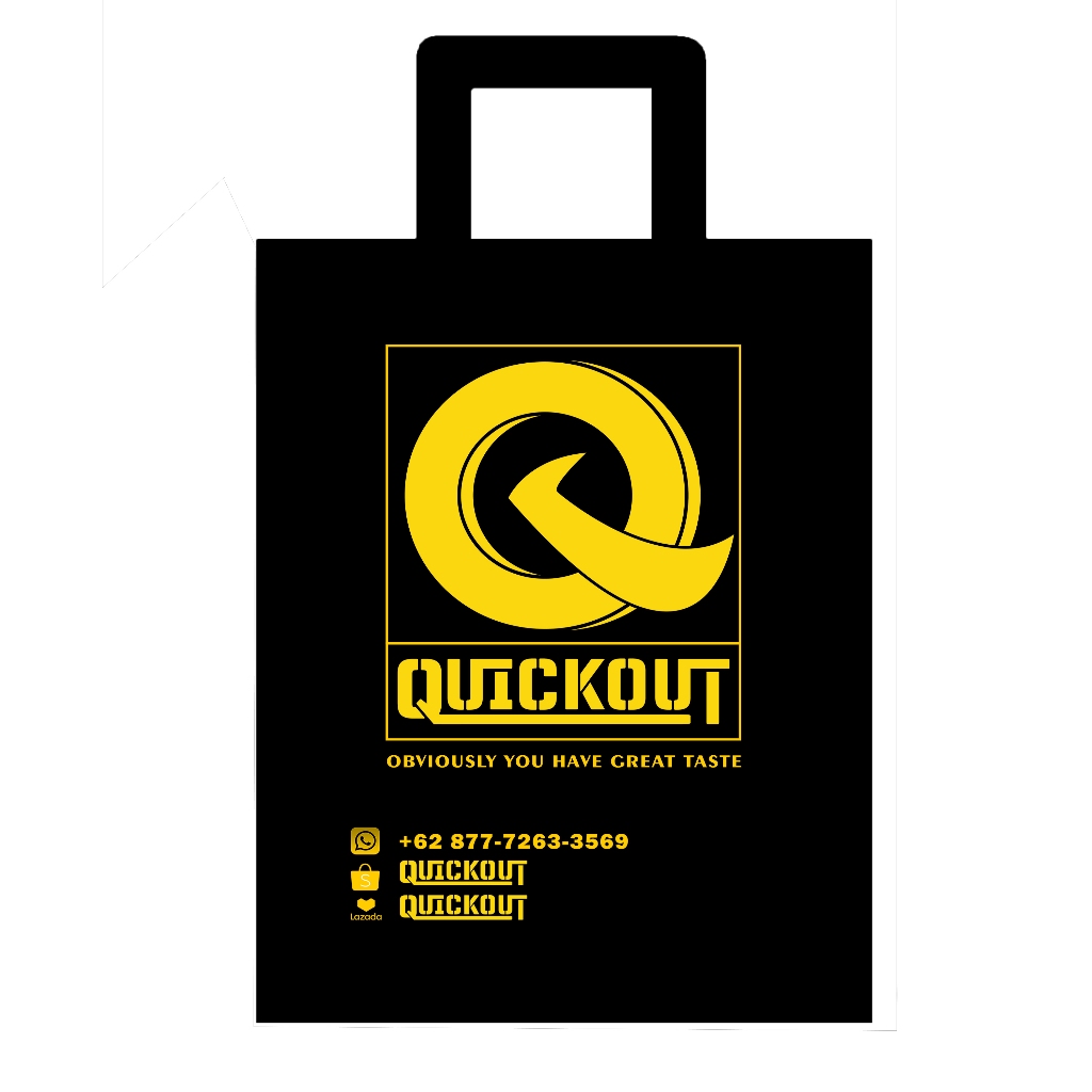 

Tas Sponbond Quickout Black Ukuran Goodie Bag