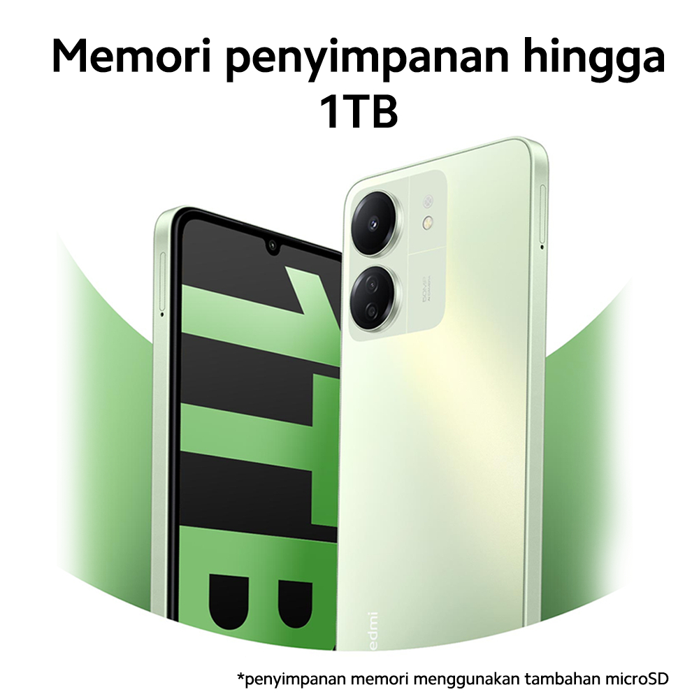 Xiaomi Redmi 13C | Kamera AI 50 MP 16 GB RAM* Layar besar 6.74