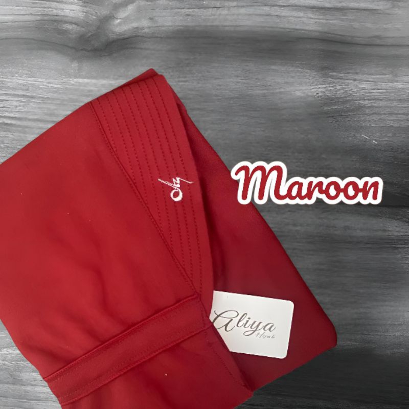 Jilbab instan Sekolah Warna Merah Hati/Maroon Usia TK SD SMP Pita Serut /Jilbab sekolah Innova Lx
