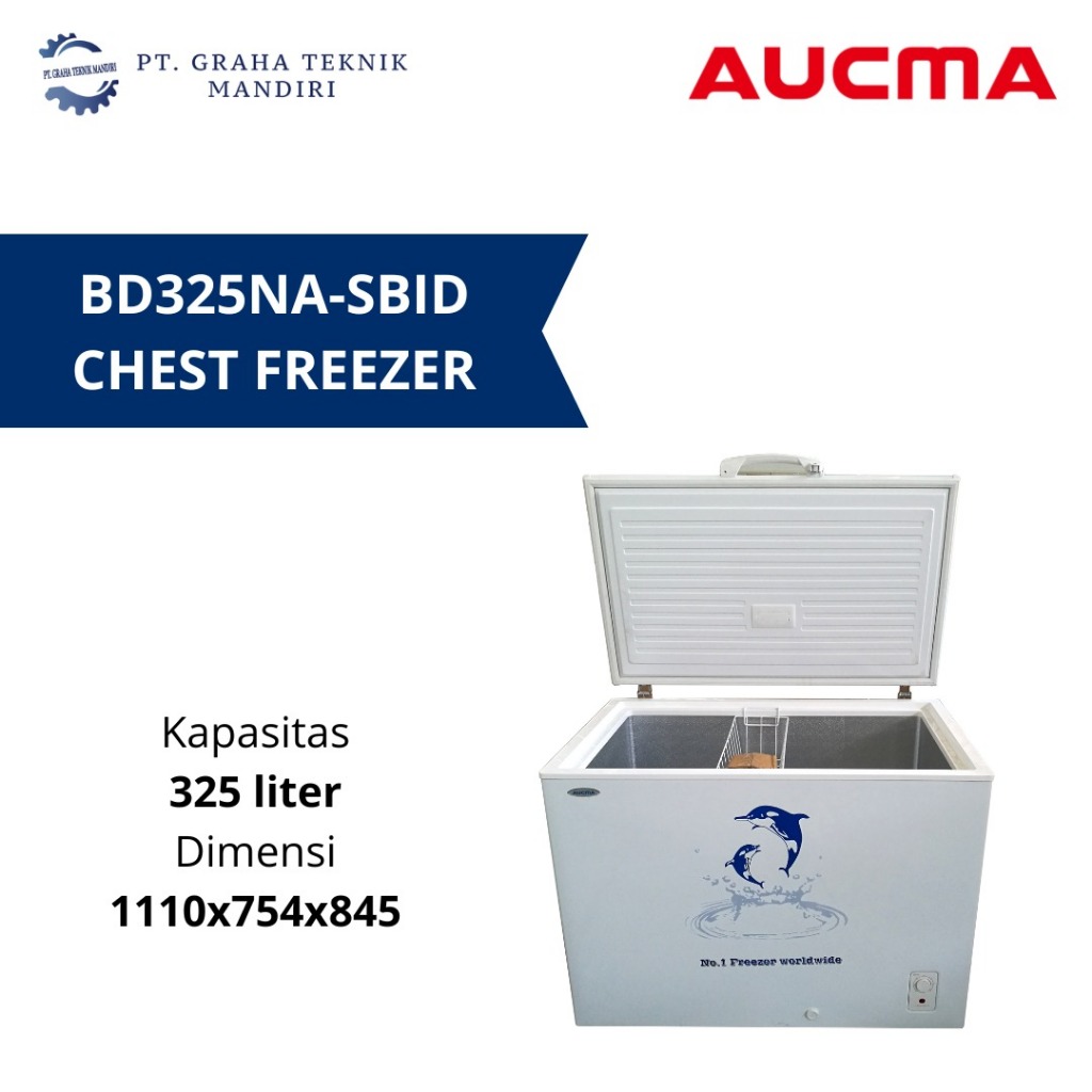 Aucma Chest Freezer 325 Liter BD-325NA-SBID